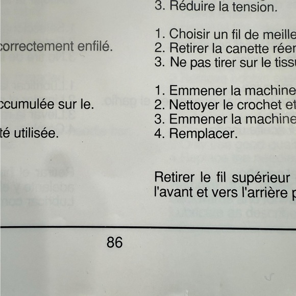 Vintage singer Simple 3116 White Instruction Manual in three languages - Picture 3 of 4